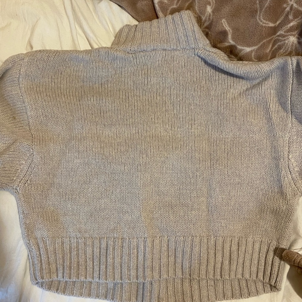 Wilfred Light Beige Turtleneck Sweater
